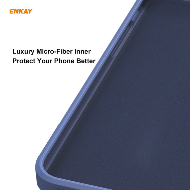 For iPhone 12 Pro Hat-Prince ENKAY ENK-PC0702 Liquid Silicone Straight Edge Shockproof Case + 0.26mm 9H 2.5D Full Glue Tempered Glass Film, For iPhone 12 Pro Max